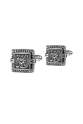 Protection Cufflinks, Sterling Silver